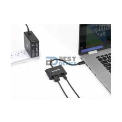 ADAPTADOR USB-C/HDMI MANHATTAN 153416 USB-C POWER/4K/60HZ/60W NEGRO