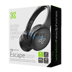 AURICULAR KLIP XTREME HEADSET ESCAPE KNH-300BK MIC/ANC/BT/3.5MM/NEGRO