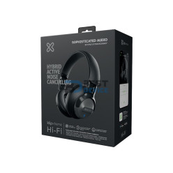 AURICULAR KLIP XTREME HEADSET KNH-750GR HI-FI MIC/ANC/BT/3.5MM/GRIS