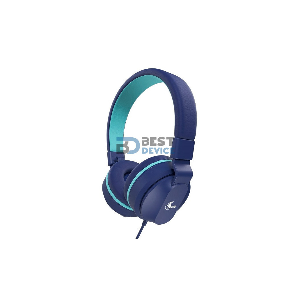 AURICULAR XTECH HEADSET XTH-356 AVID KIDS /3.5MM/1JACK/AZUL