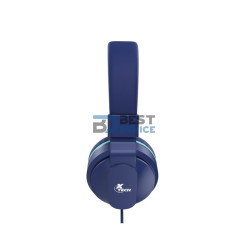 AURICULAR XTECH HEADSET XTH-356 AVID KIDS /3.5MM/1JACK/AZUL