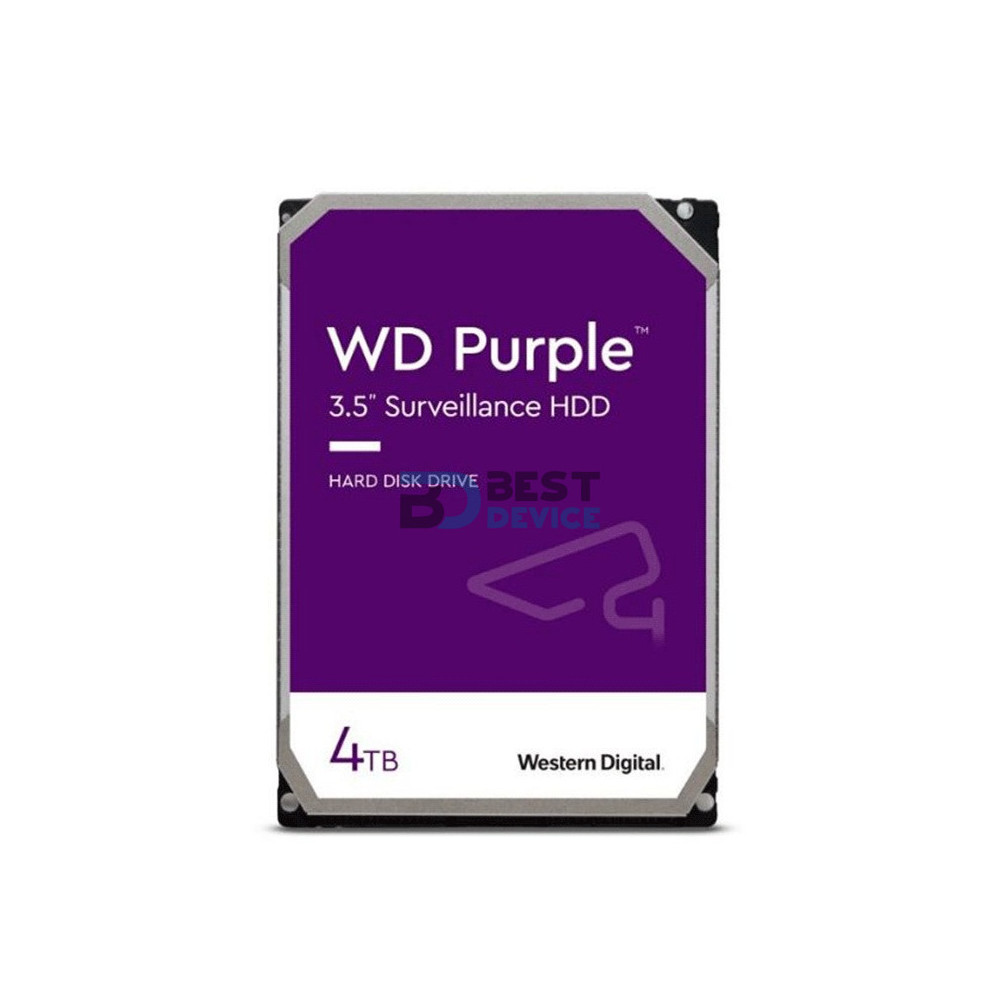 DISCO DURO WESTERN DIGITAL PURPLE SURVEILLANCE 4TB WD43PURZ SATA3/5400/256MB