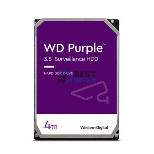 DISCO DURO WESTERN DIGITAL PURPLE SURVEILLANCE 4TB WD43PURZ SATA3/5400/256MB