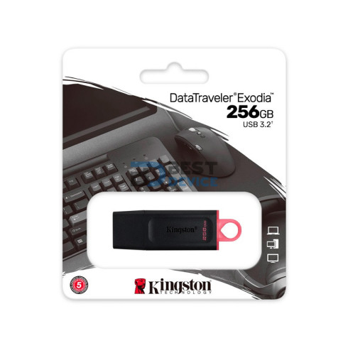 PENDRIVE KINGSTON 256GB DTX/256GB DATATRAVELER EXODIA 3.2
