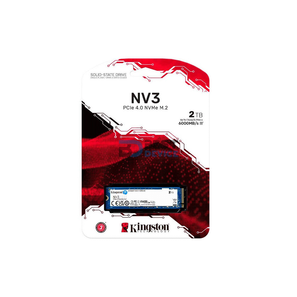 SSD KINGSTON M.2 NVME 2 TB SNV3S/2000G PCIE 4.0