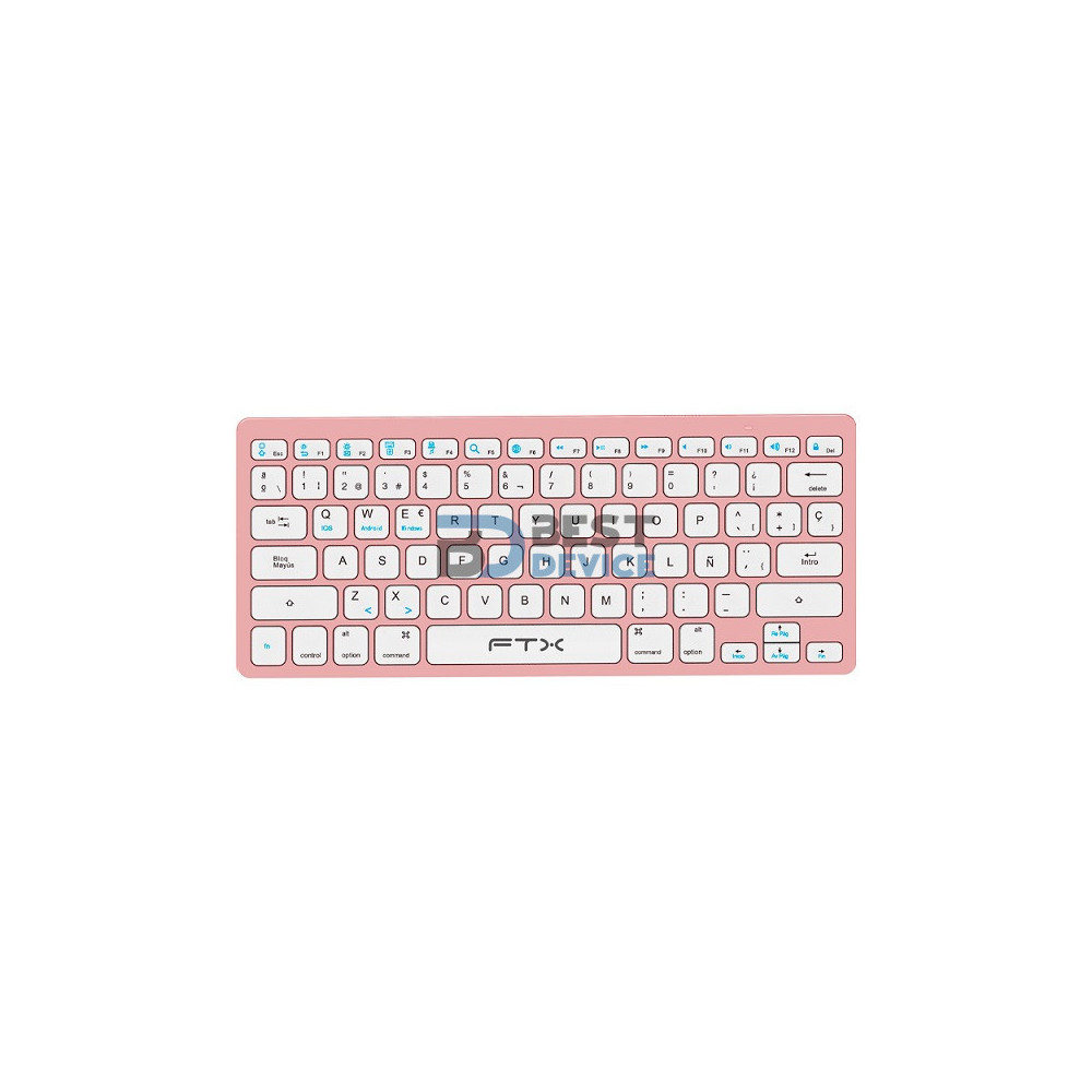 TECLADO BT FTXB1000 ULTRA SLIM ESP/ROSA