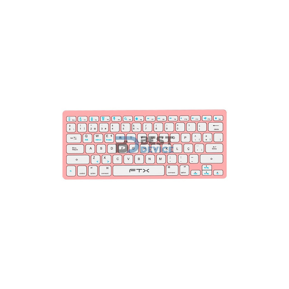 TECLADO BT FTXB1000 ULTRA SLIM POR/ROSA