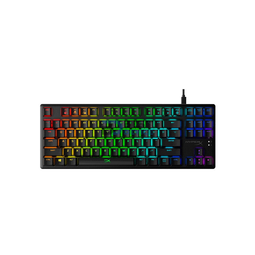 TECLADO USB GAMER HYPERX 4P5P3AA ABA ALLOY O. CORE MEC RED/ING/RGB