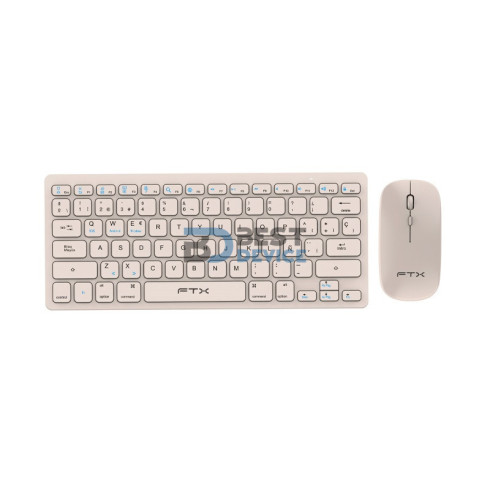 TECLADO+MOUSE WIR FTXGK03S ESP/GOLD 106036
