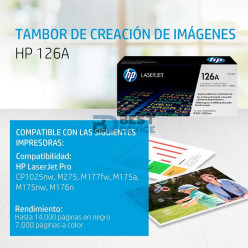 TONER HP 126A CE314A DRUM KIT TAMBOR IMAGENES CP1025/CP1025NW