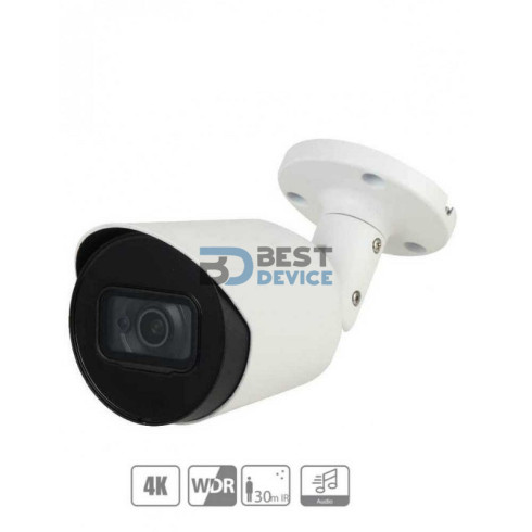 CÁMARA DAHUA ANALOGICA HFW1801T BULLET 4K c/MIC 30M