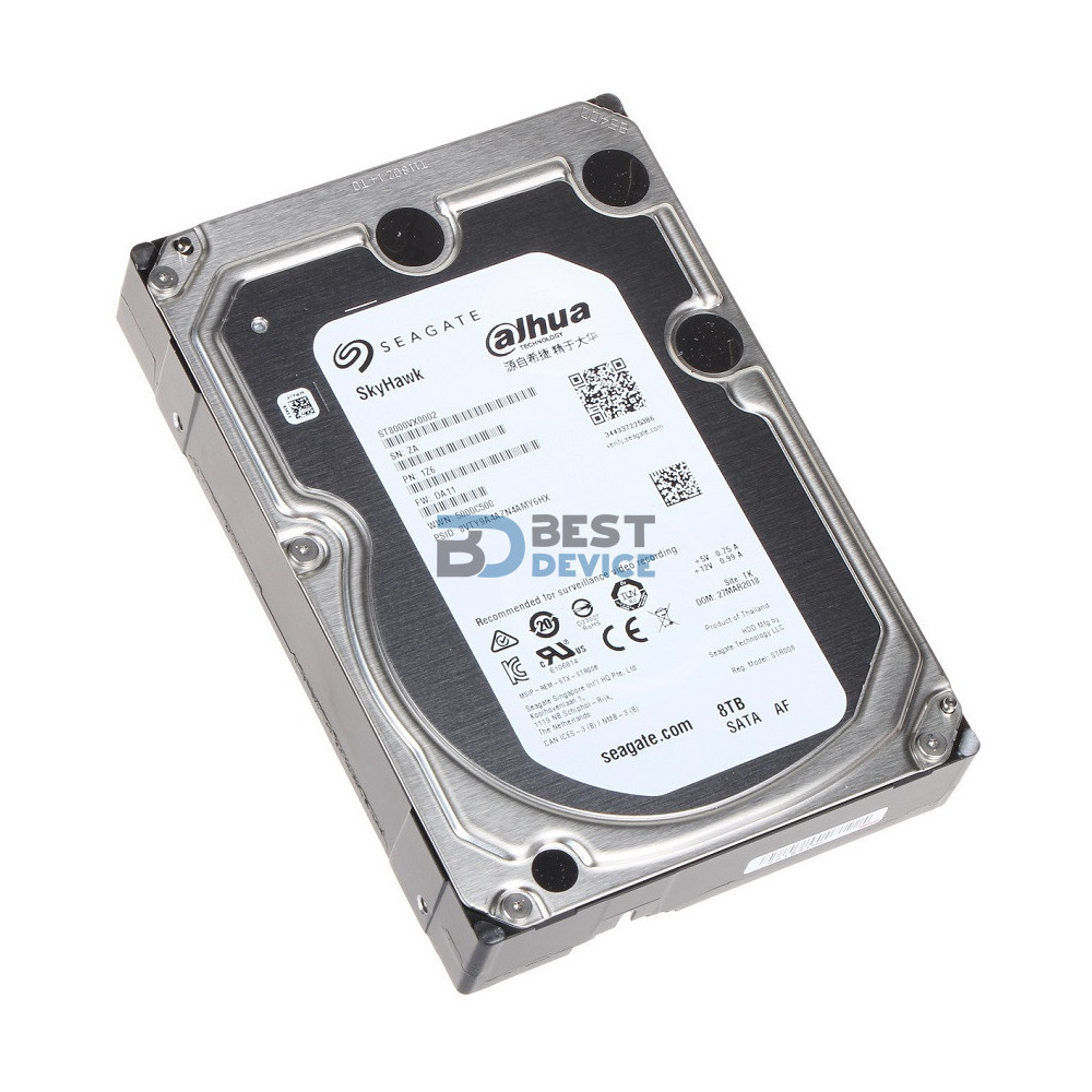 DISCO DURO 8 TB SEAGATE DAHUA SKYHAWK