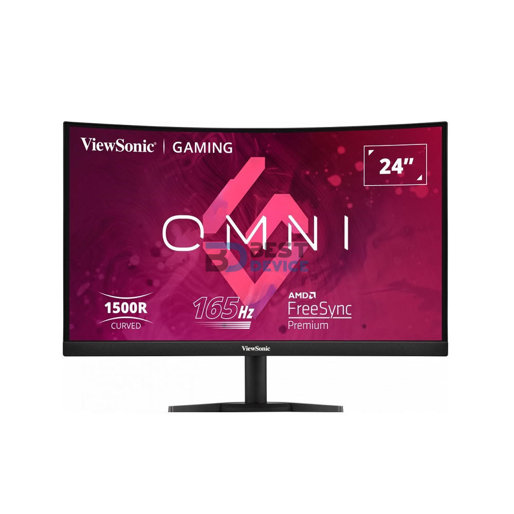 MONITOR GAMER VIEWSONIC 24" VX2468-PC-MHD FHD 165HZ CURVO