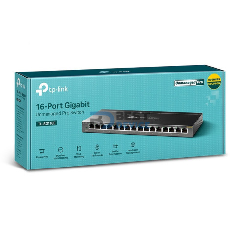 HUB SWITCH TP-LINK 16P TL-SG116E 16P RJ45 100/10