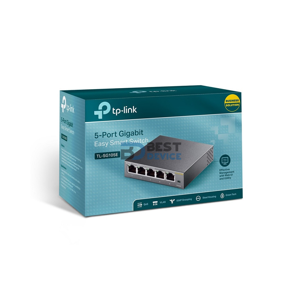 SWITCH TP-LINK 5 G-LAN TL-SG105E EASY