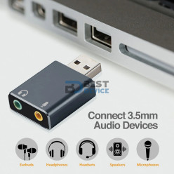 ADAPTADOR ARGOMTECH ARG-CB-0067 USB A SONIDO ESTEREO 2.0