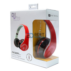 AURICULAR ARGOMTECH ARG-HS-2441RD DJ PRO ROJO