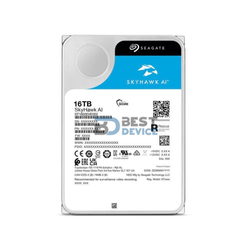 DISCO DURO SEAGATE 16 TB 7200 256MB SURVEILLANCE