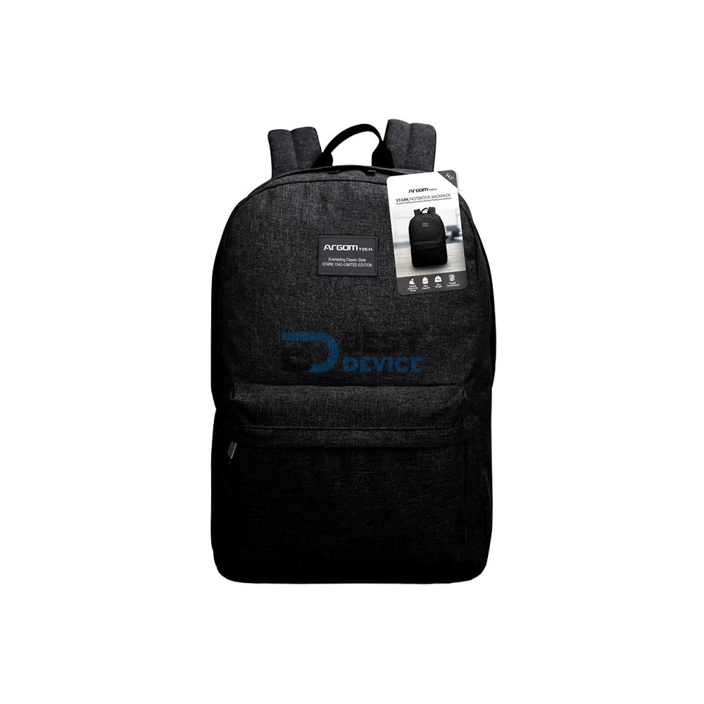 MOCHILA ARGOMTECH ARG-BP-1342BK 14.1" STARK NEGRA