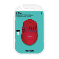 MOUSE LOGITECH 910-004286 M280 WIR ROJO