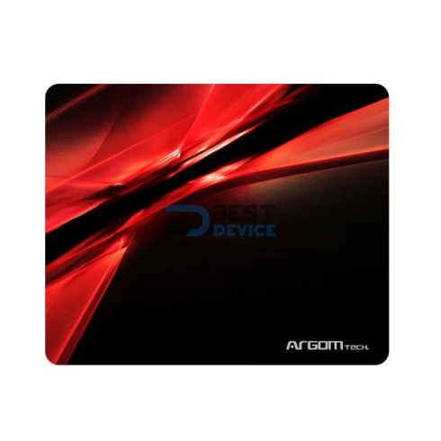 MOUSE PAD ARGOMTECH ARG-AC-1235RD 8.5X10"NEGRO/ROJ