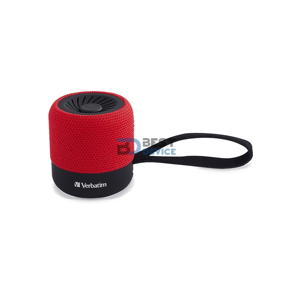 PARLANTE VERBATIM 70230 MINI BLUETOOTH ROJO