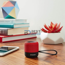 PARLANTE VERBATIM 70230 MINI BLUETOOTH ROJO