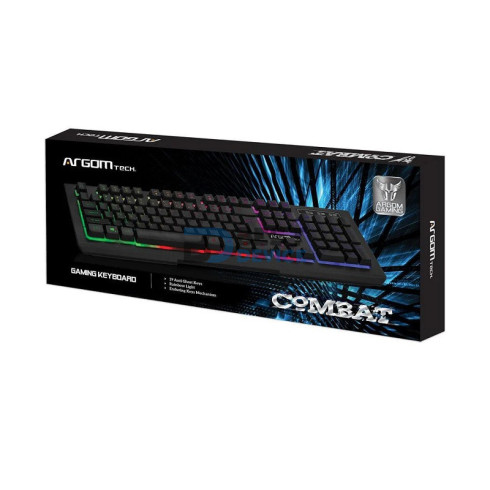 TECLADO GAMER ARGOMTECH ARG-KB-2055BK COMBAT GAMING USB