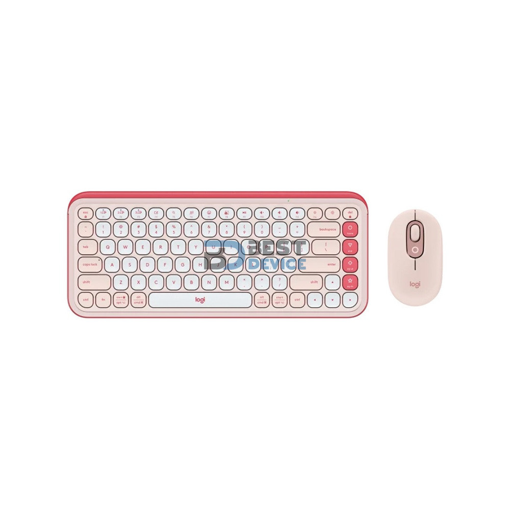 TECLADO LOGITECH 920-013053 POP ICON COMBO WIR ROSA