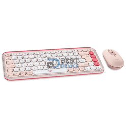 TECLADO LOGITECH 920-013053 POP ICON COMBO WIR ROSA