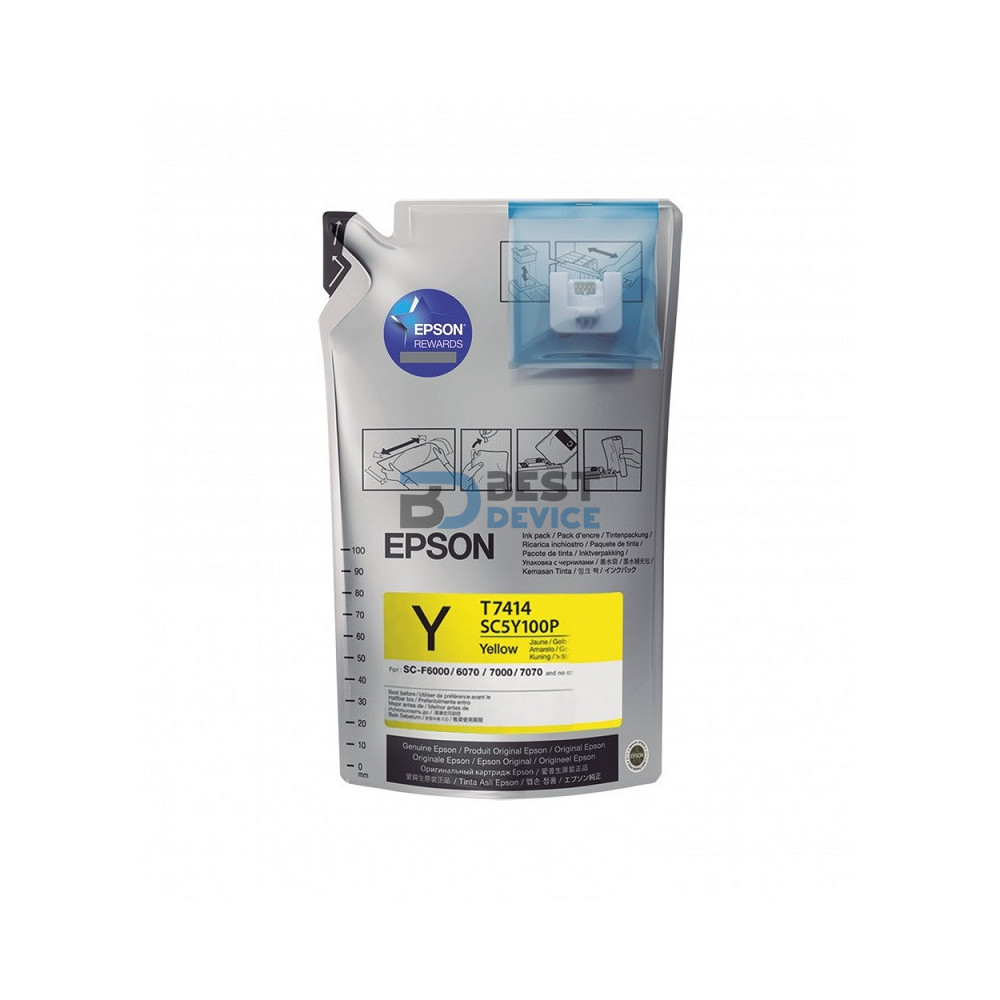 TINTA EPSON F6070/F6200 T741420 AMARILLO ULTRACHROME