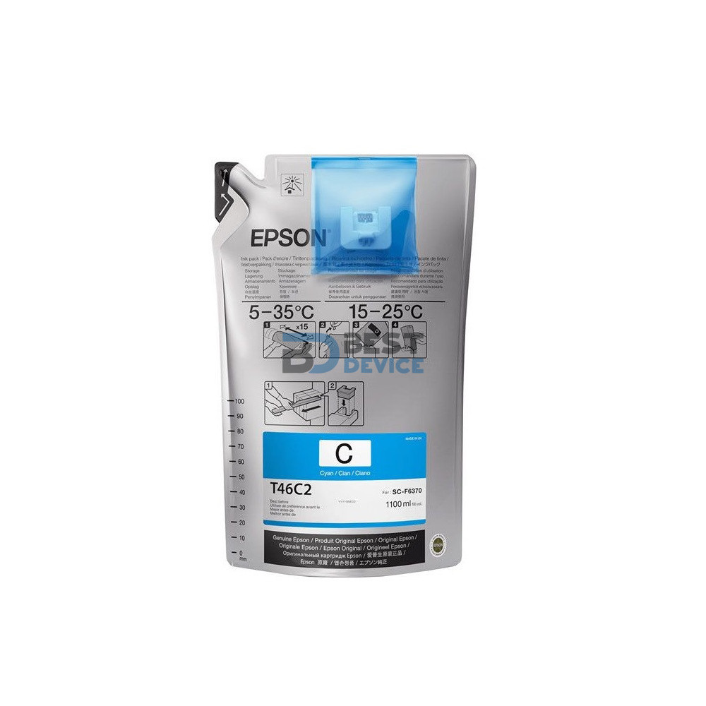 TINTA EPSON F6370 T46C220 CYAN ULTRACHROME