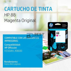 TINTA HP C9387AL 88 MAGENTA