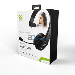 AURICULAR KLIP XTREME HEADSET KCH-750 VOXCOM HEADPH/MIC/WIR/BT/3.5MM NEG