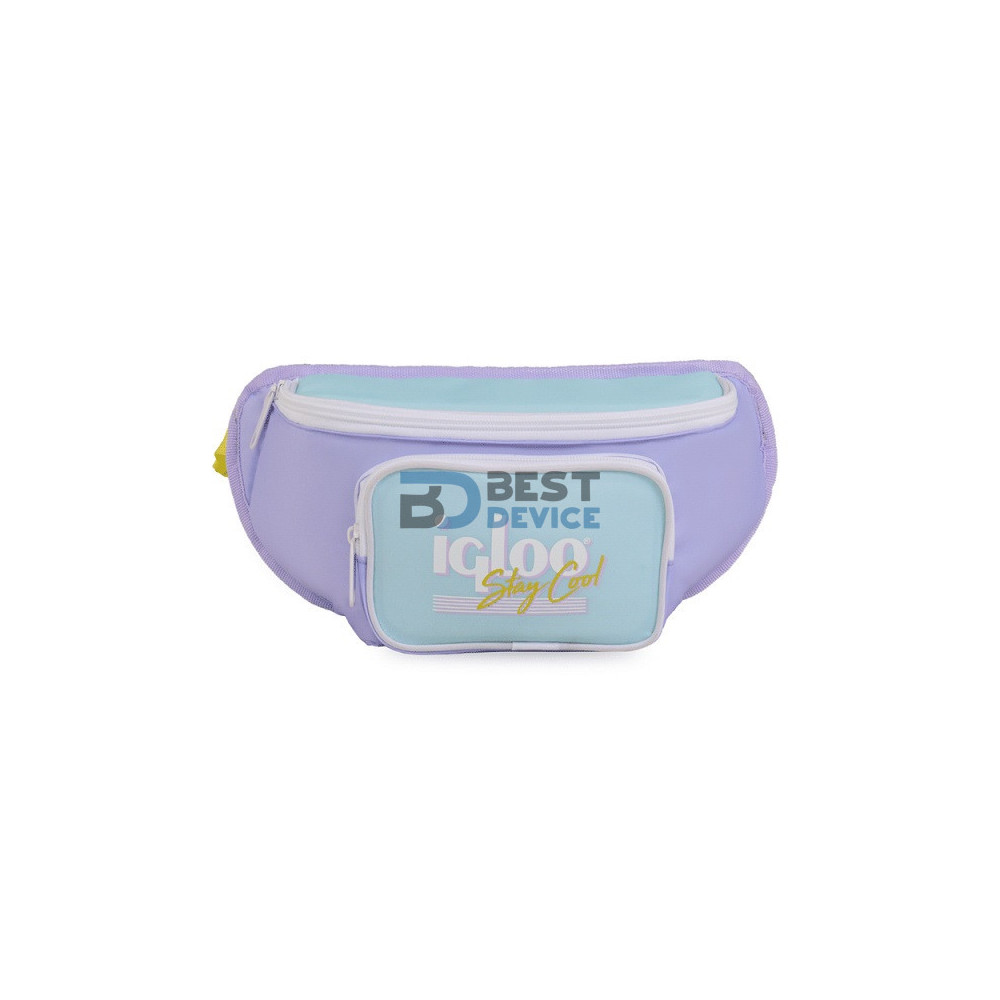 RIÑONERA TÉRMICA IGLOO 3 LATAS RETRO FANNY PACK LILA 63078