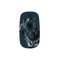 MOUSE XTECH WIR XTM-M340BP PANTERA NEGRA 1600DPI/4 BOT/NEGRO