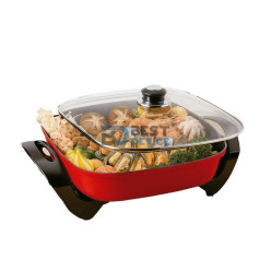 OLLA ELECTRICA CUADRADA FTX EH-05 5L ANTIADHERENTE ROJO