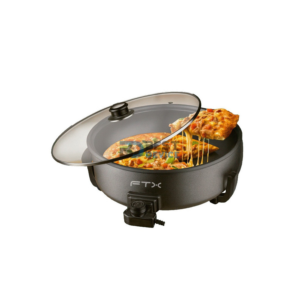 OLLA SARTEN ELECTRICA FTX PT-09 6L ANTIADHERENTE NEGRO