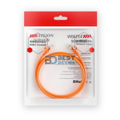 PATCH CORD UTP CAT6 RJ45 HIKVISION DS-1NP6UEC0 3 MTS NARANJA 24AWG