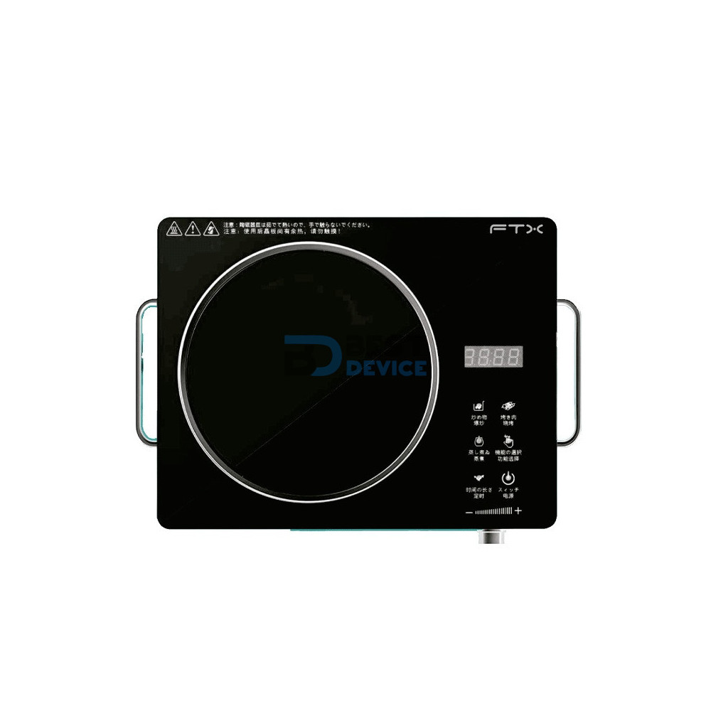 PLACA DE COCINA VITROCERAMICA FTX FEC-1H 3500W DIGITAL/1 HORNALLA/NEGRO CON SELECTOR