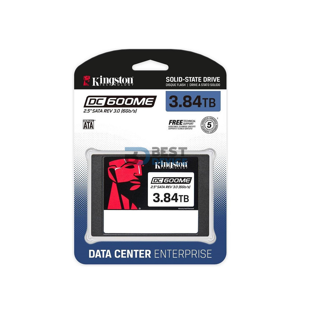 SSD KINGSTON 3.84TB SEDC600ME/3840G 2.5 SATA3 PARA SERVIDORES