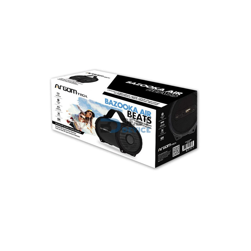 PARLANTE ARGOMTECH ARG-SP-3100BK BAZOOKA BT NEGRO