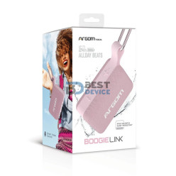 PARLANTE ARGOMTECH ARG-SP-3110PK BOOGIELINK ROSA/RES AGUA