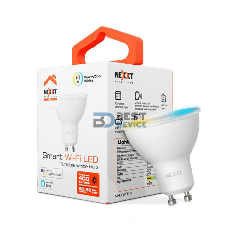 IOT NEXXT FOCO BLANCO 110V 4W MR16 GU10 CALIDA/FRIA NHB-W310