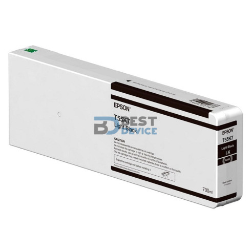 TINTA EPSON P9000 T55K700 NEGRO CLARO ULTRACHROME 700