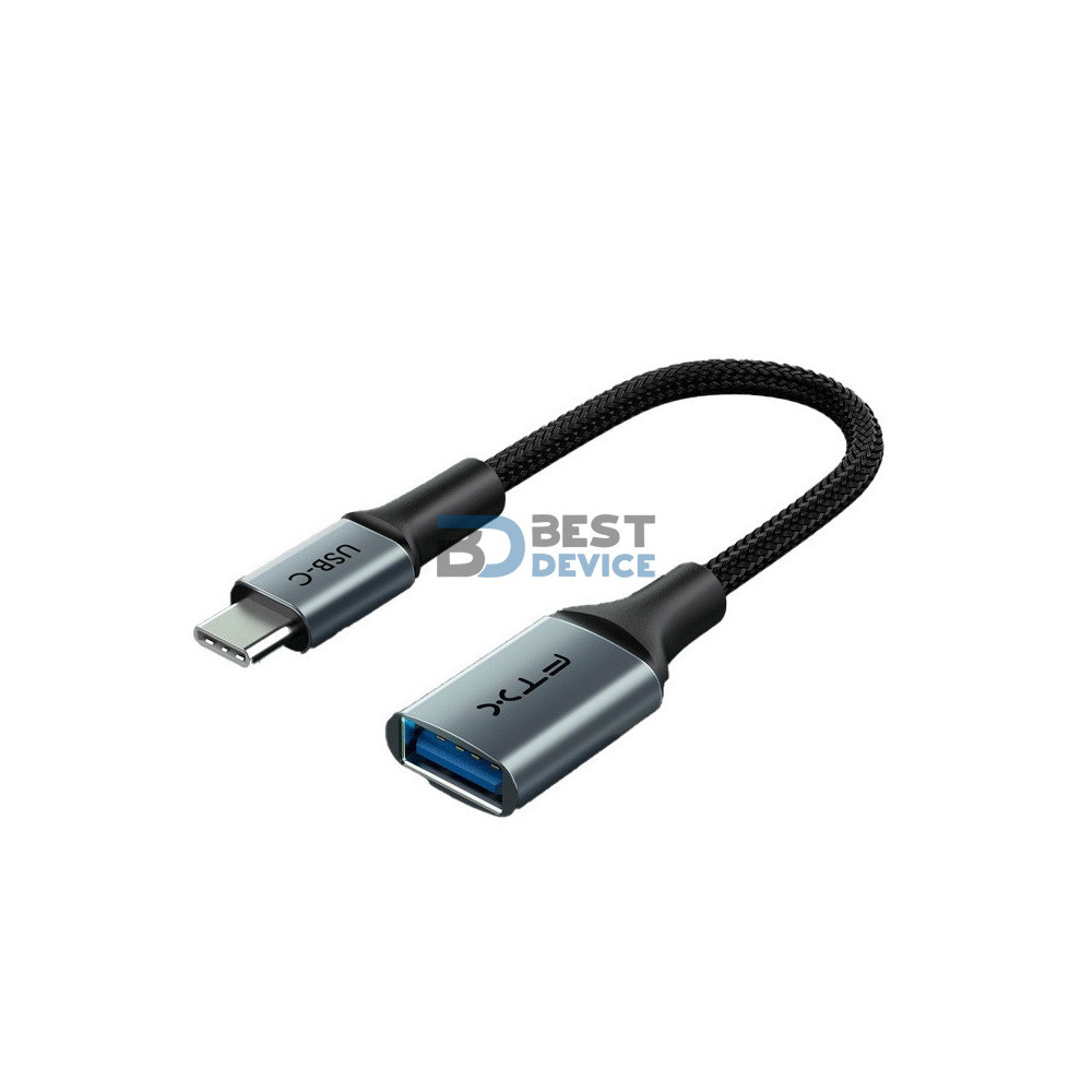 ADAPTADOR FTX FTX-CMAF3.0-AG0.15USB-C/USB-A 3.0 M/H 5GBPS/GRIS
