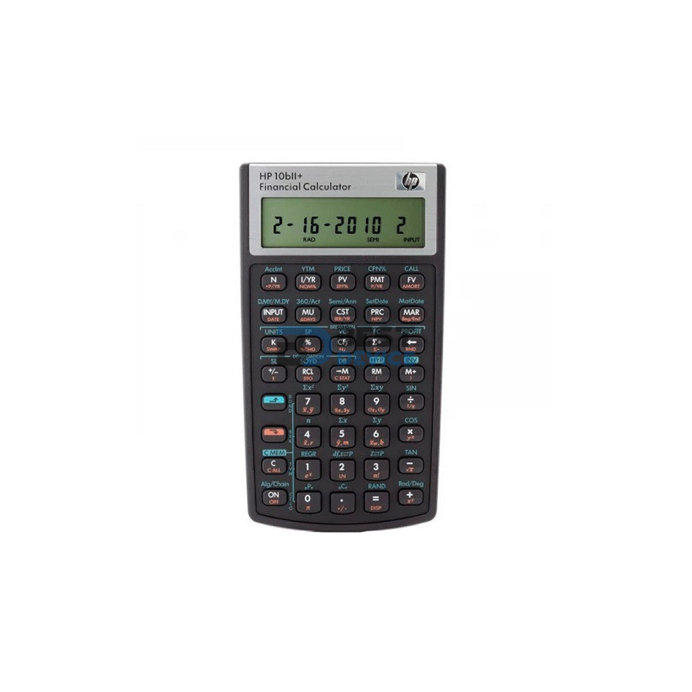 CALCULADORA FINANCIERA HP 10BII+ 1 LINEA FORM VERTICAL NEGRO