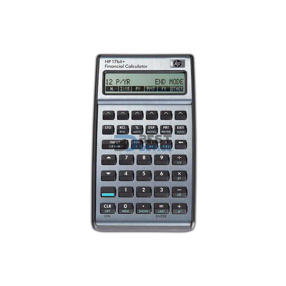 CALCULADORA FINANCIERA HP 17BII+ 2 LINEAS FORM VERTICAL PLATA