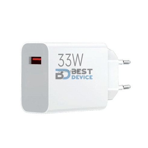 CARGADOR XIAOMI PARA PARED BHR9956EU 33W USB-A EUR/BIVOLT/CON CABLE