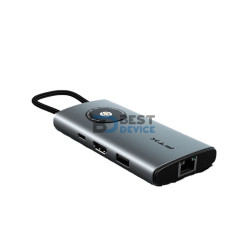 FTX HUB FTX-HUBL3-AG USB-C 3.0/8 EN 1 4K/5GBPS/RJ45/SD GRIS